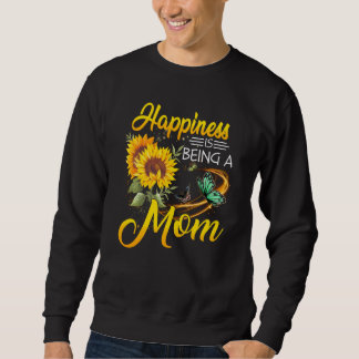 Geluk is een mammie zonnebloem. trui