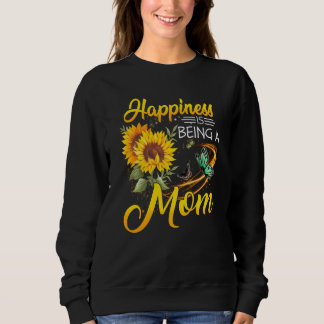 Geluk is een mammie zonnebloem. trui