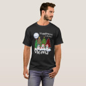 Geluk is een Mema kerstboomluipaard P T-shirt (Voorkant volledig)