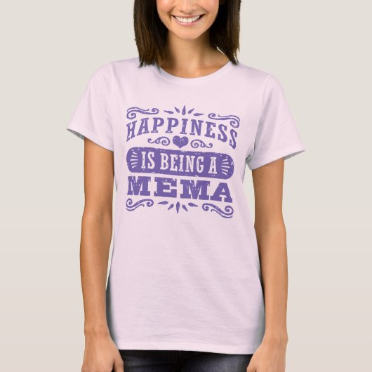 Geluk is een Mema T-shirt (Voorkant)