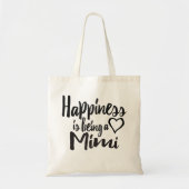 Geluk is een Mimi-hart Tote Bag (Voorkant)