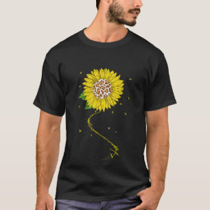Geluk is een Mina Floral Mimi Moederdag zijn T-shirt