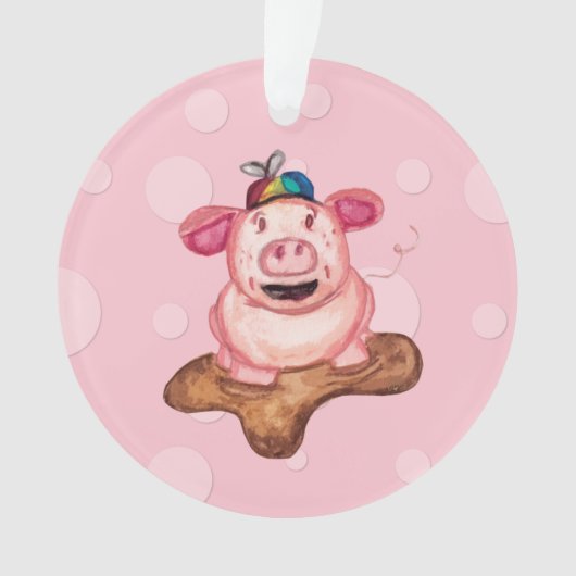 Geluk is een modder ornament (voorkant)