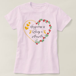 Geluk is een moeder zijn Grappige Moederdag Nieuwe T-shirt