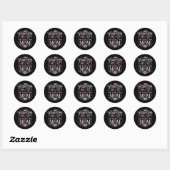Geluk is een moeder zijn Moederdag Ronde Sticker (Vel)