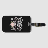 Geluk is een moederdag van mama zijn bagagelabel (Voorkant (horizontaal))