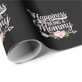 Geluk is een moederdag van mama zijn cadeaupapier (Rol Hoek)