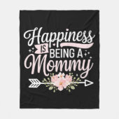 Geluk is een moederdag van mama zijn fleece deken (Voorkant)