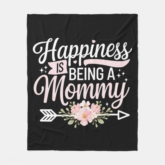 Geluk is een moederdag van mama zijn fleece deken (Voorkant)