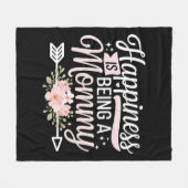 Geluk is een moederdag van mama zijn fleece deken (Voorkant (Horizontaal))