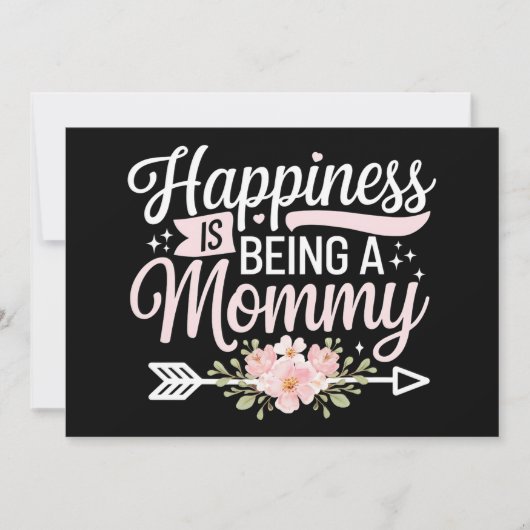 Geluk is een moederdag van mama zijn kaart (Voorkant)