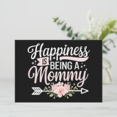 Geluk is een moederdag van mama zijn kaart (Staand voorkant)