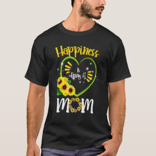 Geluk is een Moederdag van mama Zonnebloem. T-shirt