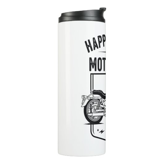 Geluk is een motorrit.jpg thermosbeker (Gedraaid links)