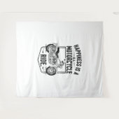 Geluk is een motorrit.jpg wandkleed (Voorkant (horizontaal))