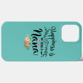 Geluk is een Nana met een Floral Heart Case-Mate iPhone Case (Achterkant (horizontaal))