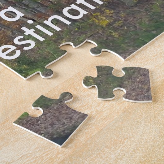 Geluk is een Natuur-landschap Legpuzzel (Zijkant)