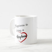 Geluk is een neef zijn koffiemok (Voorkant links)