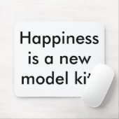Geluk is een nieuwe modelset! muismat (Met muis)