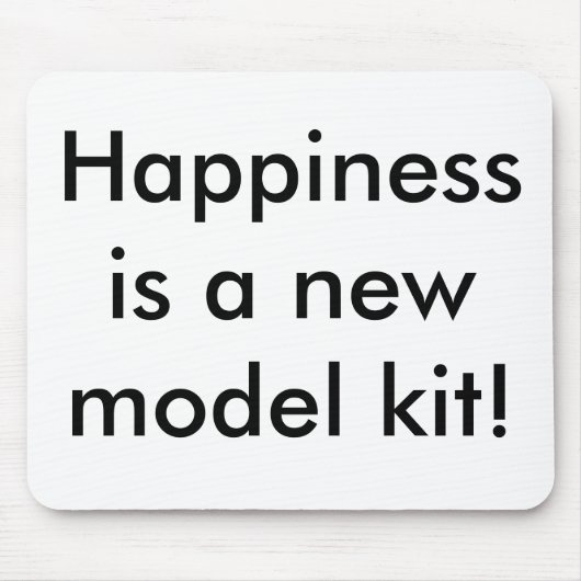 Geluk is een nieuwe modelset! muismat (Voorkant)