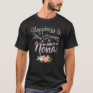 Geluk is een Nona Floral Decor Grand T-shirt