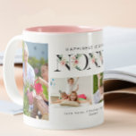 Geluk is een Nonna Blush Floral 4 foto Tweekleurige Koffiemok<br><div class="desc">Omarm de vreugde van gekoesterde herinneringen met onze 'Happiness is Being a Nonna' Blush Floral 4 Foto mok. Deze prachtig gemaakte mok omvat de essentie van de grootmoederlijke liefde, versierd met delicate bloemaccenten en ruimte voor vier hartverwarmende foto's. Of u nu uw favoriete brouwsel drinkt of gewoon in de warmte...</div>