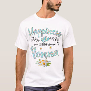 Geluk is een nonna-vrouwendaagse waterval t-shirt