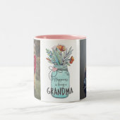 Geluk is een oma aangepaste foto Mok (Center)