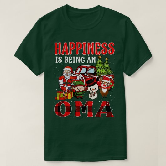 Geluk is een Oma-kerst zijn T-shirt (Design voorkant)
