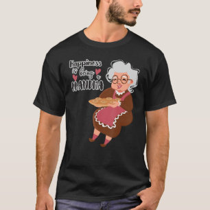 Geluk is een oma van moeder en grootmoeder t-shirt