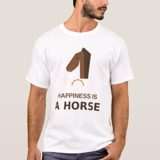 Geluk Is Een Paard – Cadeau voor Paardenliefhebber T-shirt