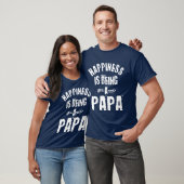 Geluk is een Papa Vaderdag cadeau T-shirt (Unisex)