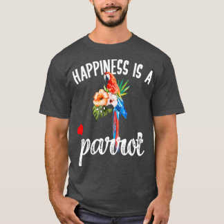 Geluk is een papegaaien papegaaien vogel t-shirt