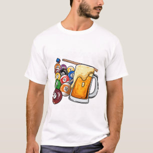 Geluk is een perfect rek in het zwembad biljart sp t-shirt