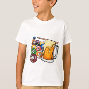 Geluk is een perfect rek in het zwembad biljart sp t-shirt