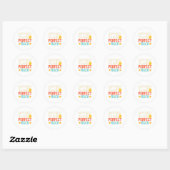 Geluk is een perfecte Rack 3 Ronde Sticker (Vel)