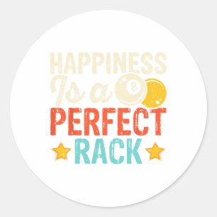 Geluk is een perfecte Rack 3 Ronde Sticker