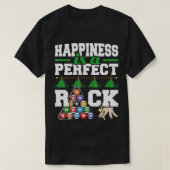 Geluk is een perfecte Rack Funny Pool Billiard P T-shirt (Design voorkant)
