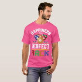Geluk is een perfecte Rack Funny Pool Billiard Pl T-shirt (Voorkant volledig)