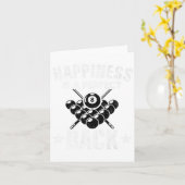 Geluk is een perfecte rack grappig zwembad biljart kaart (Gele Bloem)