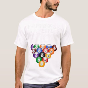 Geluk is een perfecte rack perfecte rack biljart t-shirt