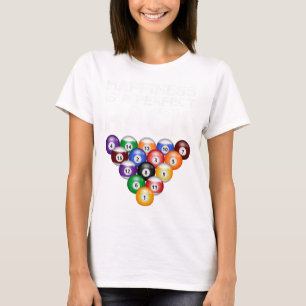 Geluk is een perfecte rack perfecte rack biljart t-shirt