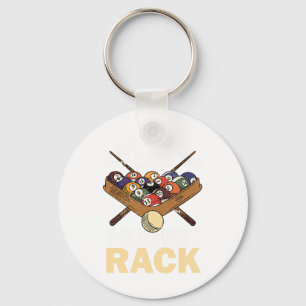 Geluk is een perfecte rackpool speler pool cue b sleutelhanger