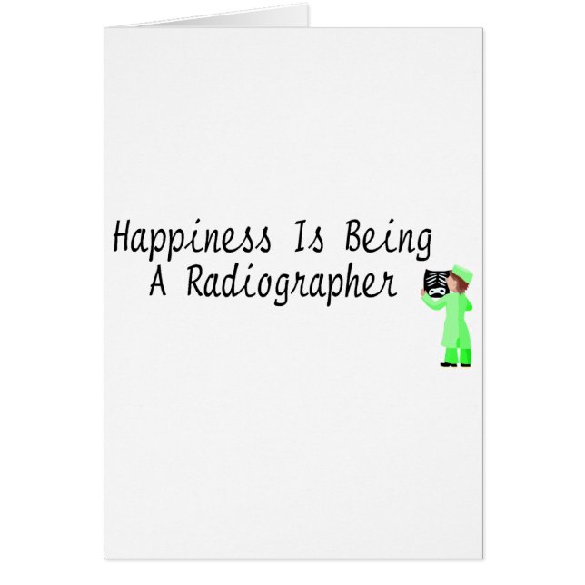 Geluk is een radiograaf (Voorkant)