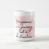 Geluk is een reis, geen bestemming magische mok (Midden)