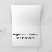 Geluk is een reis kaart (Binnen)