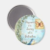 Geluk is een reis magneet (Voorkant / Achterkant)