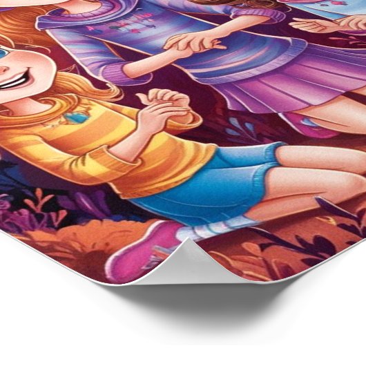 Geluk is een reis poster (Hoek)