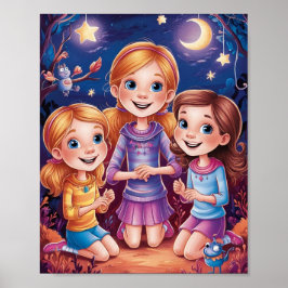 Geluk is een reis poster