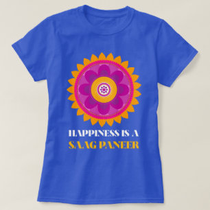 Geluk Is Een Saag Paneer Curry Liefhebber T-shirt